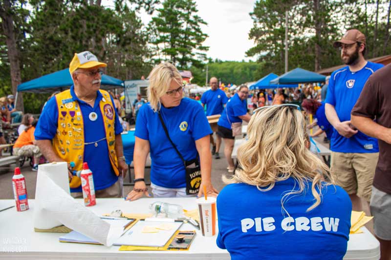 Blueberry Festival 2022 Pie Eating - Iron River Lions Club