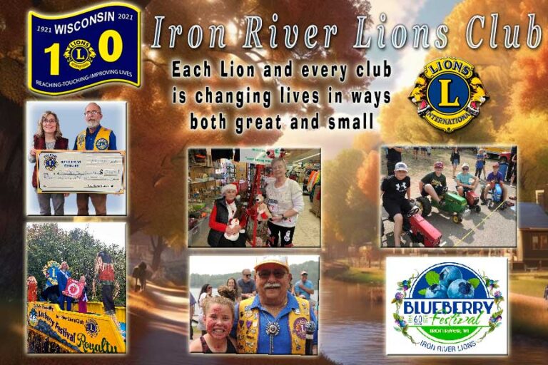 Iron River Lions Club, Iron River WI.