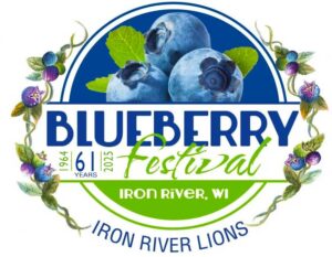 Blueberry Festival Logo 61 Years in Iron River WI