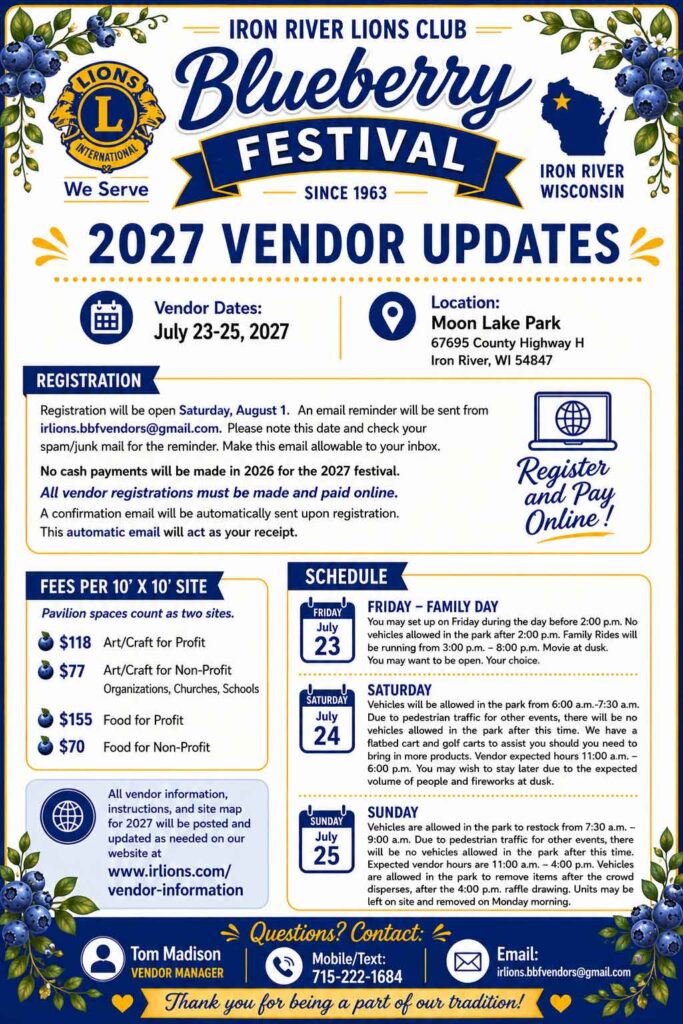 Vendor Information - 2027